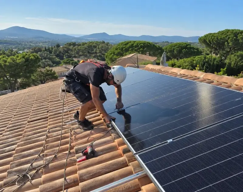 Installateur panneaux solaires Queyssac — pose photovoltaïque sur toiture